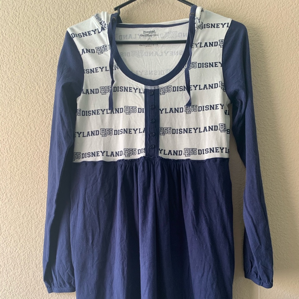 Disneyland Blue & White Dress w/ Hood